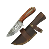 4 Inch Frontier Vista Damascus Fixed Blade Knife for Outdoors - FWOSI
