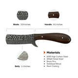 4 Inch Stormgrid Damascus Cleaver Knife Bull Cutter Design - FWOSI