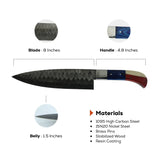 Shadow Forge Elite Damascus Chef Set - Liberty Edition