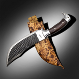 Hand Forged Cleaver Knife with Leather Knife Sheath - Premium Kitchen Tool