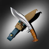 Custom 10-Inch Iraqui Hand-Forged Kukri Knife | Decorative Heritage Collectible