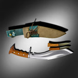 Custom 10-Inch Iraqui Hand-Forged Kukri Knife | Decorative Heritage Collectible