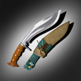 Custom 10-Inch Iraqui Hand-Forged Kukri Knife | Decorative Heritage Collectible