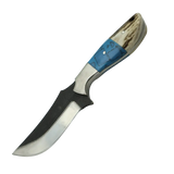 3 Inch Glacier Scythe Damascus Fixed Blade Knife with Power