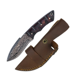 4 Inch Nomad Ridge Damascus Wide Drop Hunter Knife