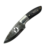 4 Inch Stormwing Scout Damascus Fixed Blade Knife for Field