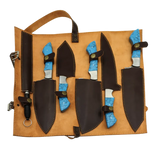 Azure Canyon Damascus Chef Knives Collection - Premium Culinary Essentials - FWOSI