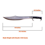 18 Inch Hand forged Machete - Survival Tool - Decorative Collectible