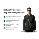 FWOSI  Handmade Casual Organic Cotton Crossbody Bag - FWOSI