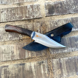 Handmade Pocketknife with Sheath, Small Bowie Knife Sharp - FWOSI