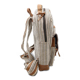Handmade Unisex Leather Hemp Backpack For Men & Women - FWOSI