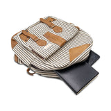 Handmade Unisex Leather Hemp Backpack For Men & Women - FWOSI