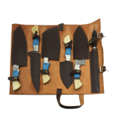 Sapphire Forge Damascus Chef Knife Set for Exceptional Culinary Precision - FWOSI