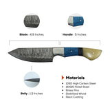 Sapphire Forge Damascus Chef Knife Set for Exceptional Culinary Precision - FWOSI