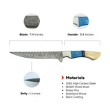 Sapphire Forge Damascus Chef Knife Set for Exceptional Culinary Precision - FWOSI