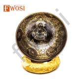10 Inch Ganesh Carving Tibetan Singing Bowl Mallet - FWOSI