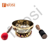 10 Inch Ganesh Carving Tibetan Singing Bowl Mallet - FWOSI