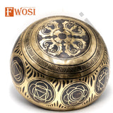10 Inch Hand Carving Lord Shiva Sound Bowl Meditation Set with Mallet - FWOSI