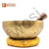 10 Inch Tibetan Antique Meditation Ring Singing Bowl Mallet - FWOSI