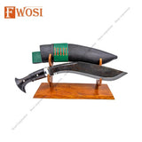 11-Inch Black Hand-Forged Kukri | Premium Collectible & Outdoor Display - FWOSI