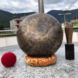 11 Inch Full Moon Tibetan Singing Bowl Mallet & Cushion - FWOSI