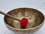 13 Inch Antique Tibetan Singing Bowl with Mallet for Meditation and Relaxation - FWOSI