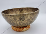 13 Inch Antique Tibetan Singing Bowl with Mallet for Meditation and Relaxation - FWOSI