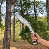 13 Inch Hand Forge Havildar Kukri Knife | Survival Knife | Hunting Kukri | Handmade Carbon Steel Blade | Christmas Gift | gift for dad - FWOSI