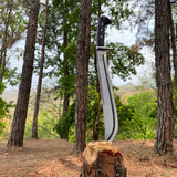 15-Inch Handmade Carbon Steel Knife | Collectible Rosewood Handle Sword - FWOSI
