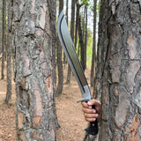 15-Inch Handmade Carbon Steel Knife | Collectible Rosewood Handle Sword - FWOSI