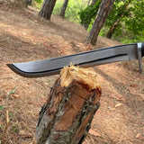 15-Inch Handmade Carbon Steel Knife | Collectible Rosewood Handle Sword - FWOSI