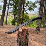 15-Inch Handmade Carbon Steel Knife | Collectible Rosewood Handle Sword