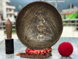 15 Inch Tibetan Singing Bowl for Meditation and Sound Healing with Mallet - Tibetan Singing Bowl 15 Inch - FWOSI