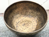 16 Inch Antique Tibetan Singing Bowl with Mallet | Mindfulness Bell Sound Bowl for Yoga | Healing Bowl | Meditation Bowl | Self-Care Gift - FWOSI