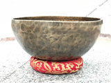 16 Inch Antique Tibetan Singing Bowl with Mallet | Mindfulness Bell Sound Bowl for Yoga | Healing Bowl | Meditation Bowl | Self-Care Gift - FWOSI