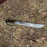 16 Inch Hand-Forged Machete with Rosewood Handle - Unique Decorative Collectible - FWOSI