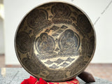 16 Inch Tibetan Singing Bowl with Mallet | Antique Meditation Bowl - FWOSI