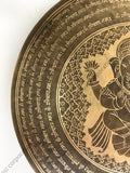 18.5 In Sound Bowls with Ganesh Carving, Mallet & Cushion, Tibetan Singing Gong Healing Bowl for Chakra, Yoga and Meditation, Sound Therapy - FWOSI