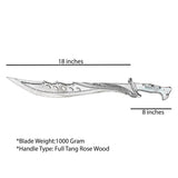 18 Inch Hand-Forged Machete - Unique Decorative Collectible Knife by FWOSI - FWOSI