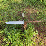 18 Inch Viking Spear - Hand Forged Carbon Steel Throwing Razor Machete - FWOSI