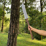 18 Inch Viking Spear - Hand Forged Carbon Steel Throwing Razor Machete - FWOSI