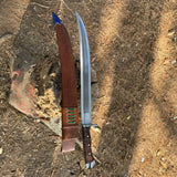 19 Inch Sword Machete Replica - Hand-Forged Unique Decorative Collectible Display Piece - FWOSI