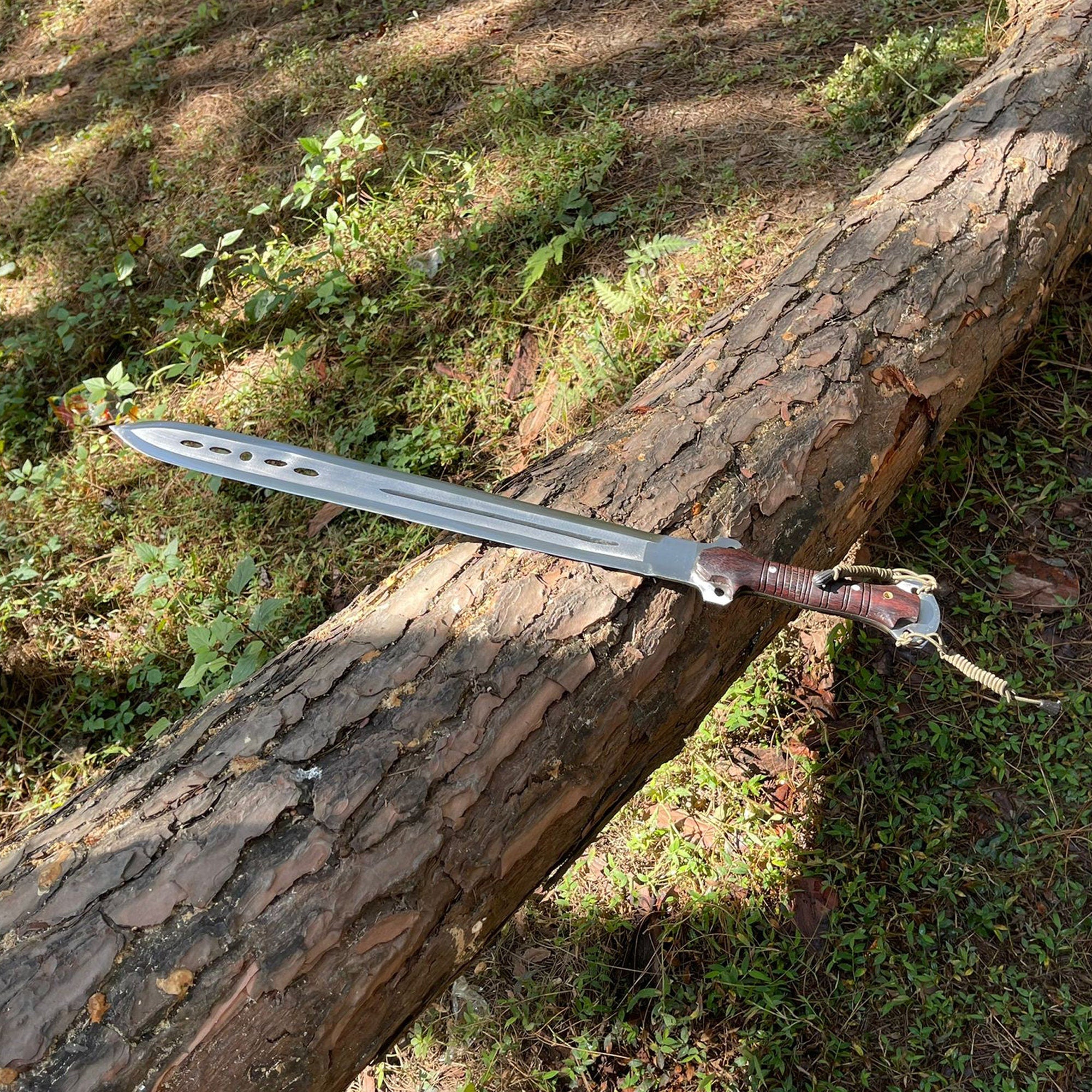 20-Inch Hand-Forged Viking Sword - Unique Decorative Heritage Collectible - FWOSI