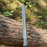 20 Inch Hand Forged Viking Sword with Handmade Leather Knife Sheath - FWOSI