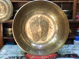 21 Inch Antique Tibetan Singing Bowl with Mallet for Meditation and Healing - FWOSI