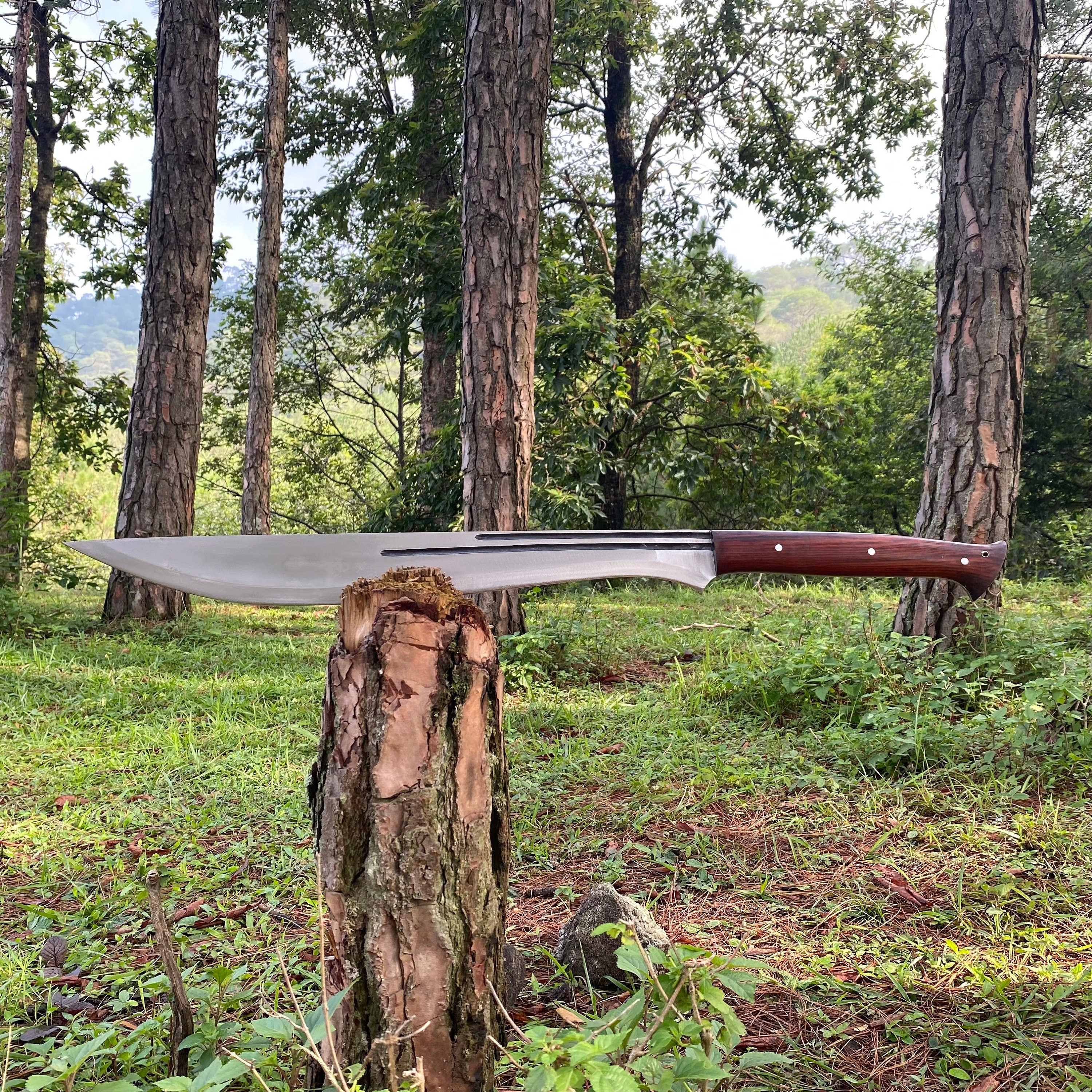 21 Inch Hand-Forged Eli Machete | Decorative Viking Collectible Replica - FWOSI