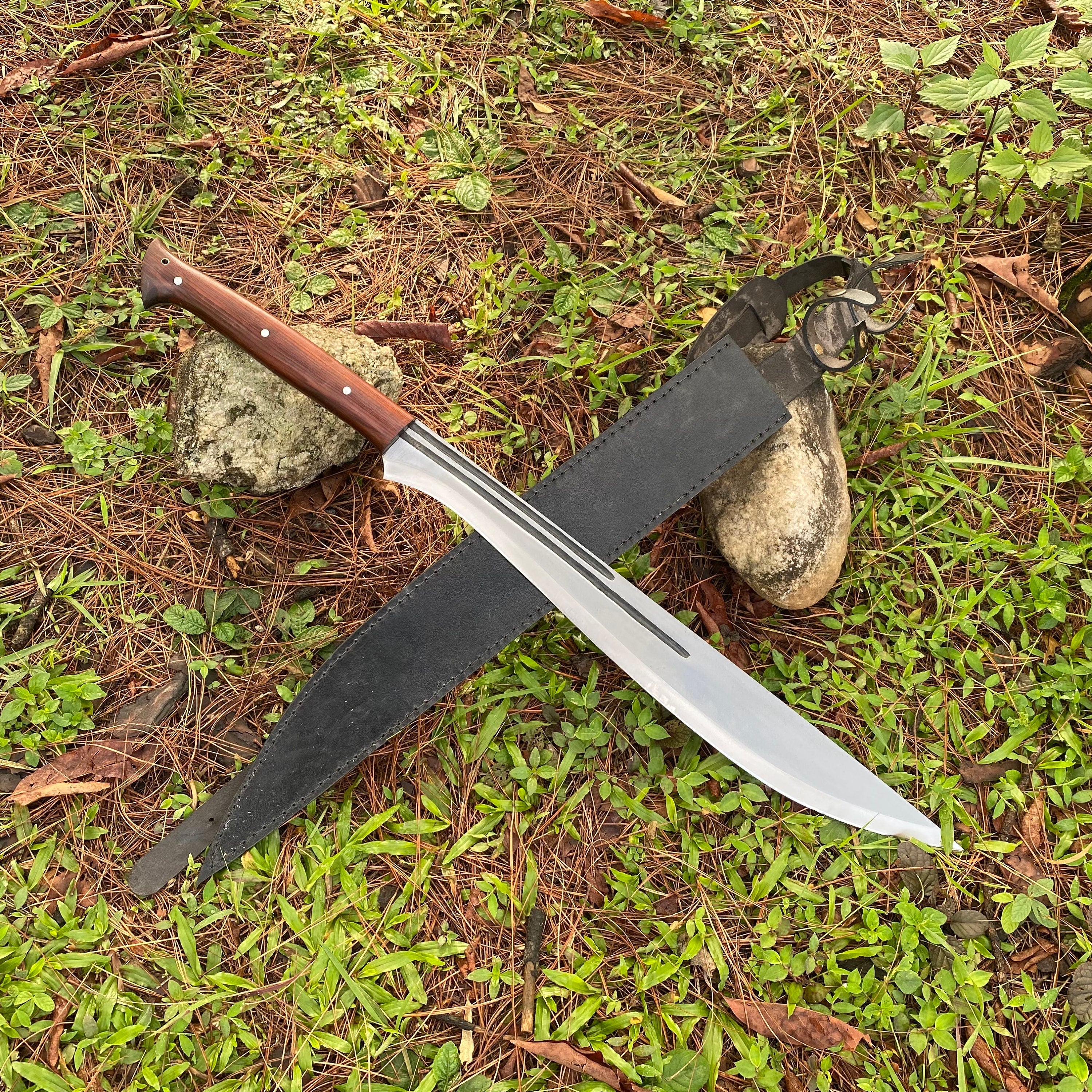 21 Inch Hand-Forged Eli Machete | Decorative Viking Collectible Replica - FWOSI