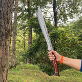 21 Inch Hand-Forged Eli Machete | Decorative Viking Collectible Replica - FWOSI