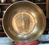 21 Inch Tibetan Singing Bowl with Mallet & Cushion | Mindfulness Bell Sound Bowl for Yoga, Healing, and Meditation - FWOSI
