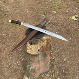 22 Inch Viking Seax Knife - Hand Forged Cleaver Machete from Nepal - FWOSI